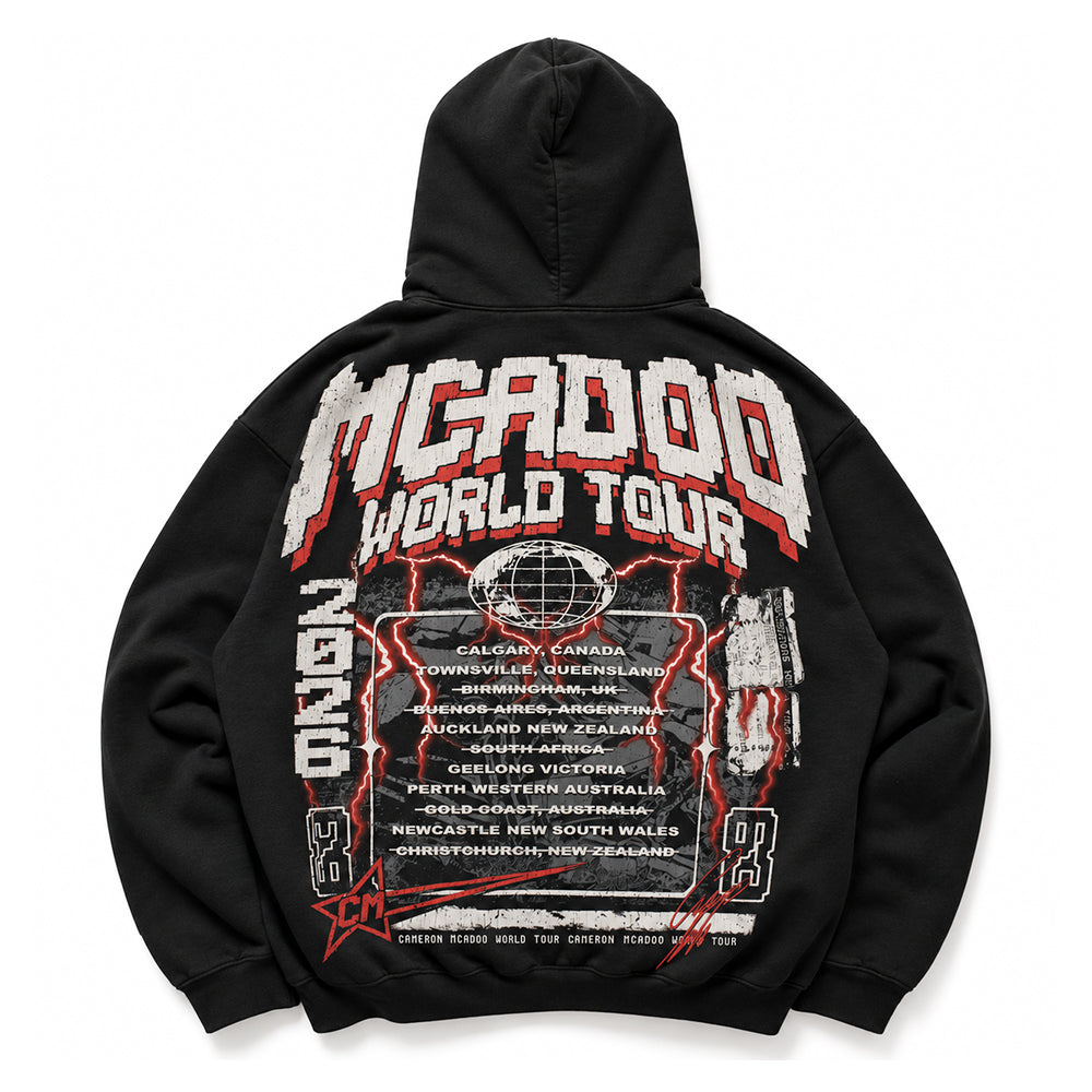 McAdoo World Tour Hoodie - Aged Black