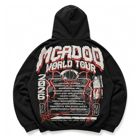 McAdoo World Tour Hoodie - Aged Black